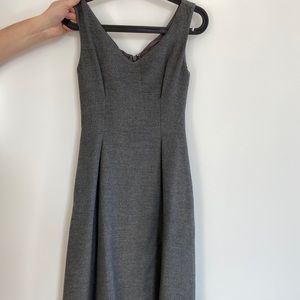 Gray smart/casual midi dress